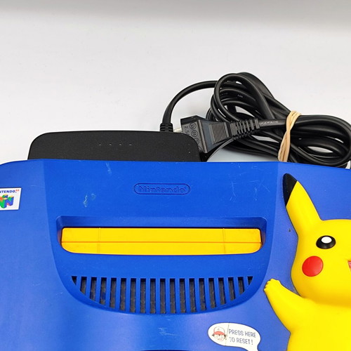 Nintendo 64 Pokémon Pikachu Edition like new with Hey You Pikachu and accessories