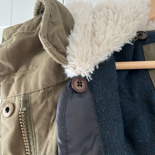 Funky Buddha parka size S like new, khaki