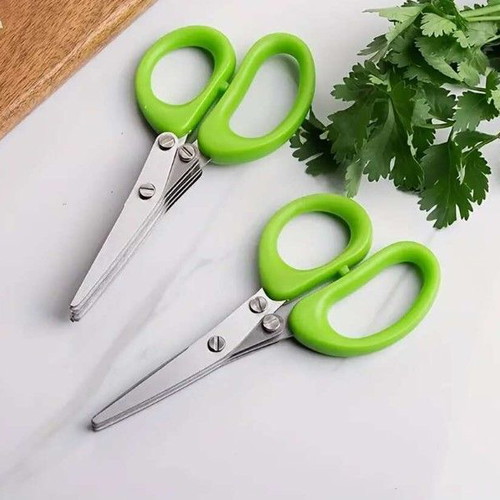 Herb scissors with five blades new