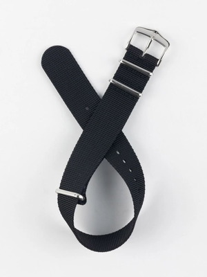 NATO Hirsch Watch Strap 22mm New Black