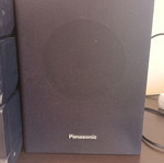 Panasonic vintage sound system used with dual cassette and radio