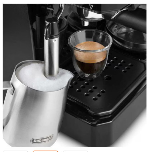 Delonghi BCO411.B 3-in-1 coffee maker used for espresso and drip coffee