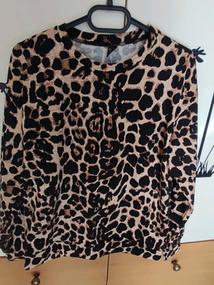 Shein leopard print sweatshirt Medium like new brown
