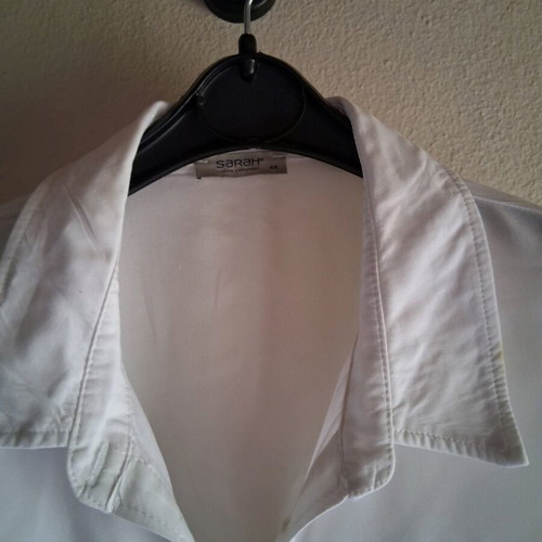 Sarah shirt used, white, size XXL, 3/4 batwing sleeve
