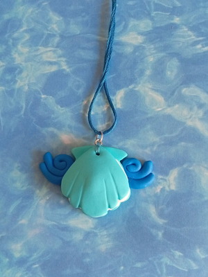 Mermaid Melody Pichi Pichi Pitch Hanon necklace, handmade clay