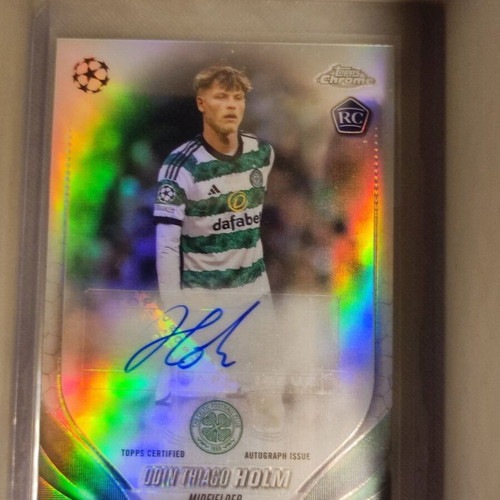 Odin Thiago Holm RC Auto Celtic FC Topps Chrome 23-24 like new