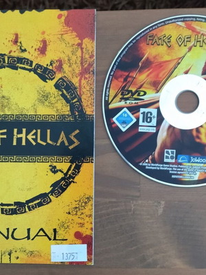 Fate of Hellas PC used, manual only without cover