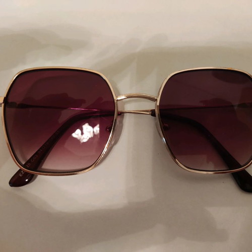 Enzo sunglasses brown gradient new with gold frame