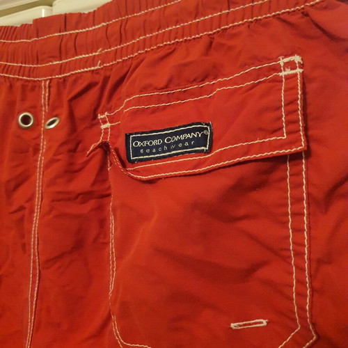 Oxford Company men's red swim shorts like new, size S