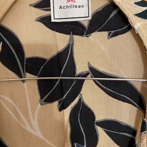 Achilleas Accessories long floral kimono new, beige and pink