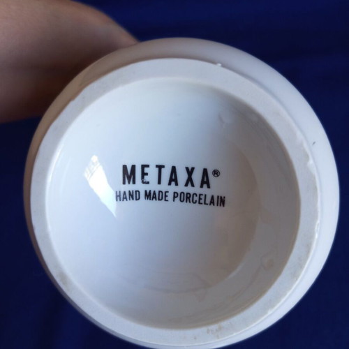 Metaxa porcelain bottles set of 3, like new, 18K gold and floral design