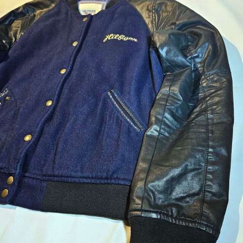 Tommy Hilfiger men's college style jacket used, size L