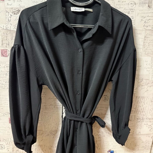Calvin Klein blouse shirt new, size M 38 10, black