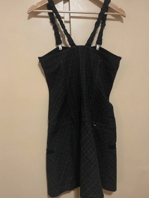 Toi&Moi black dress salopette, size L