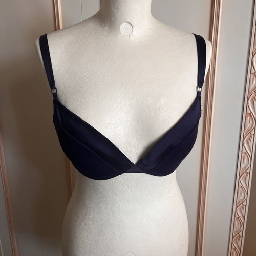 Bra satin effect dark blue like new