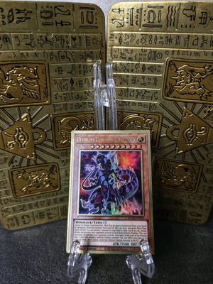 Ultimate Conductor Tyrrano Gold YuGiOh Card like new
