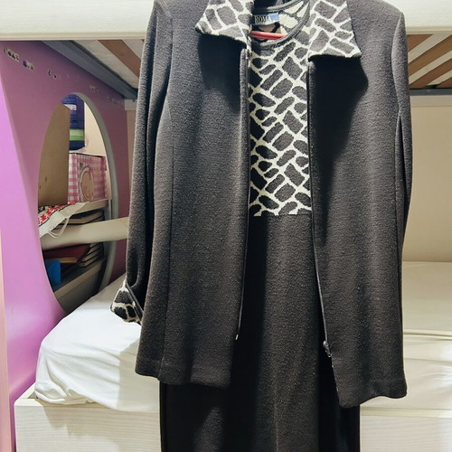 Women's set dress with jacket ROMA like new, brown