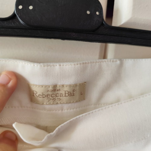 Rebecca Blu white pants new, size M 38 10