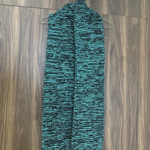 Knitted handmade scarf new green