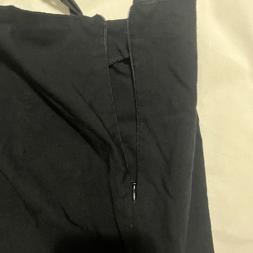 M&F black skirt with side and front zippers, size M
