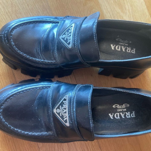 Prada shoes used, size 37, black in very good condition
