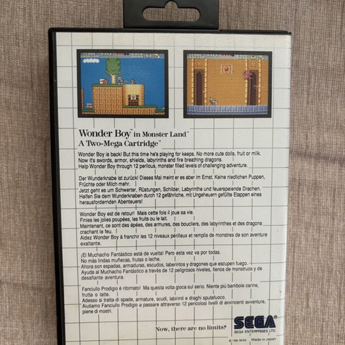 Wonder Boy in Monster Land SEGA Master System παιχνίδι