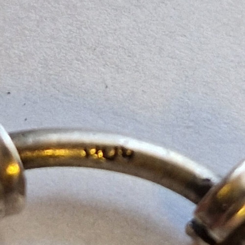 Kiousteki pocket watch chain used, vintage silver 800