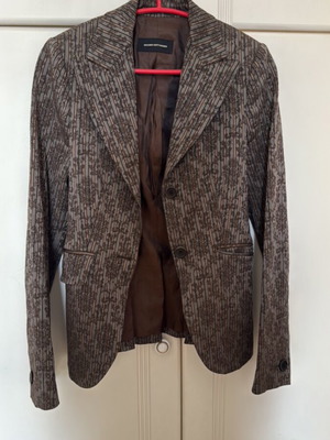 Brocade jacket collectible Massimo Dutti like new, black brown
