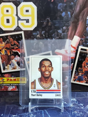 Thurl Bailey Utah Jazz Panini NBA 1988-89 sticker used