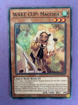 Wake Cup! Macchia Yu-Gi-Oh card like new