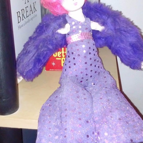 Sephora cloth collectible doll used, disco girl 2006