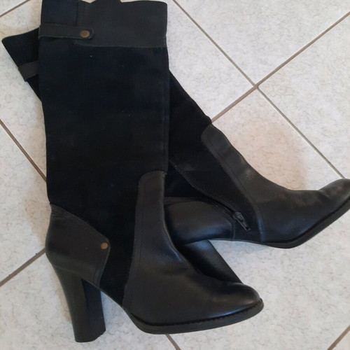 Nine West leather boots like new, size 39, black