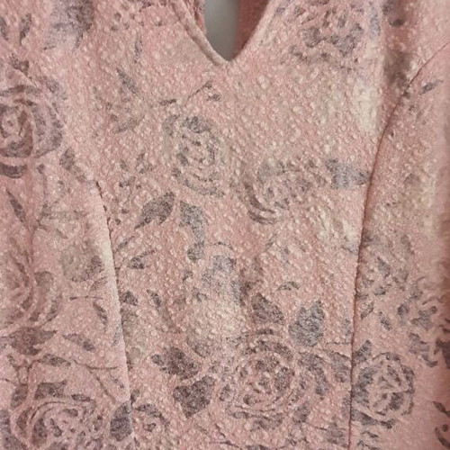 Romantic dress with flowers new, size S, pink-powder color