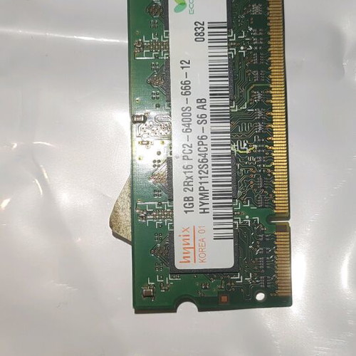Laptop Ram memory like new 1Gb 2Rx16