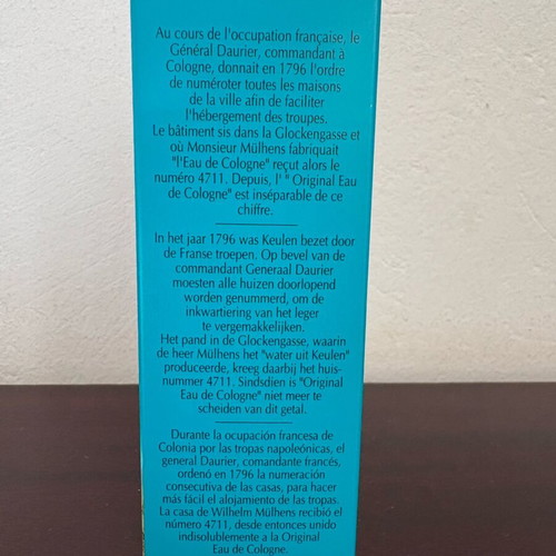 Echt Kölnisch Wasser 4711 original eau de cologne like new, vintage 75 ml