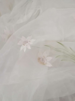 Polyester organza 3.40x3 imported, excellent quality new