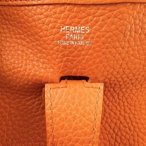 Hermès Evelyne PM Orange Clémence Leather Crossbody Bag
