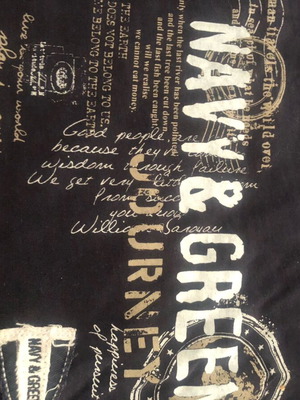 Navy & Green T-shirt new, size XL, multicolored