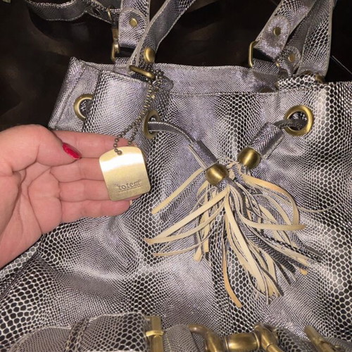 Totem shoulder bag silver like new vintage