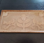 Set of two decorative serving trays