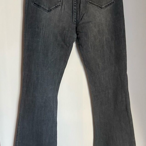 Zara premium gray jeans like new, high waist flare