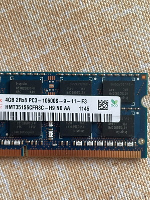 Μνήμες RAM DDR3 8GB για laptop σαν καινούργιες, δύο τεμάχια