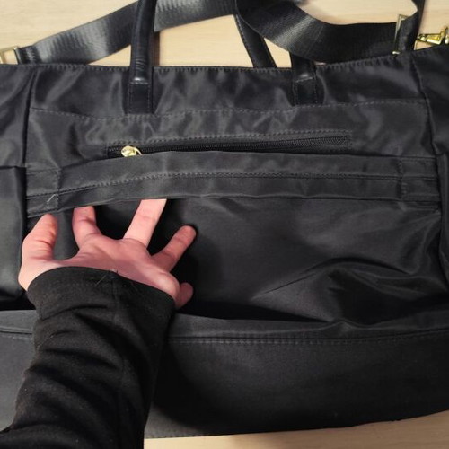 Laptop bag 15.6" new, waterproof fabric, black