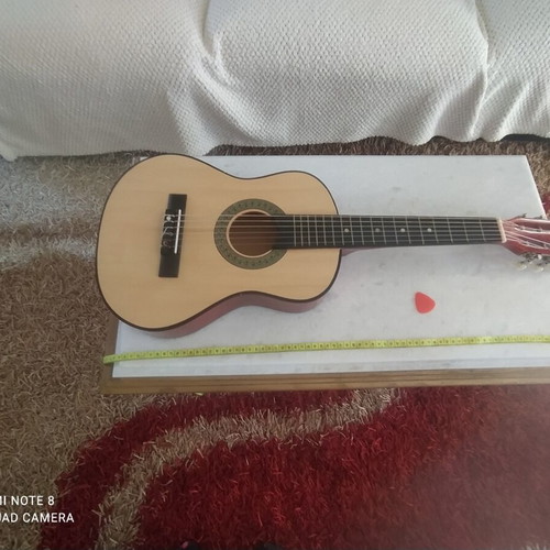 Wooden children's guitar used, 78 cm