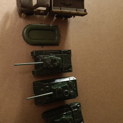 Military vehicles used, set of 5