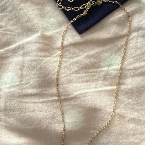 Gold-tone swan pendant necklace