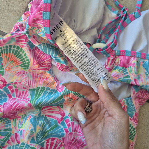 Shein one-piece swimsuit new, multicolor, size S
