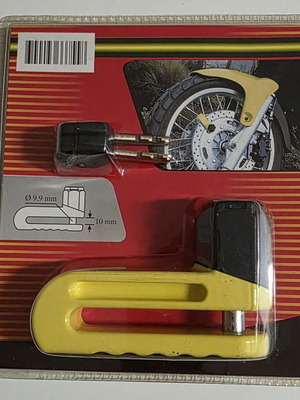 Disc Brake Lock for Motorcycle new, 9.9mm pin diameter with security keys