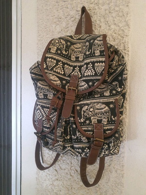 Backpack ethnic brown like new