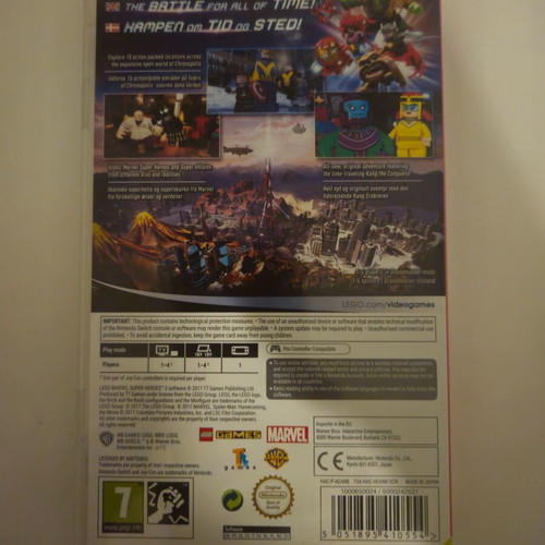 LEGO Marvel Super Heroes 2 Nintendo Switch used with original packaging